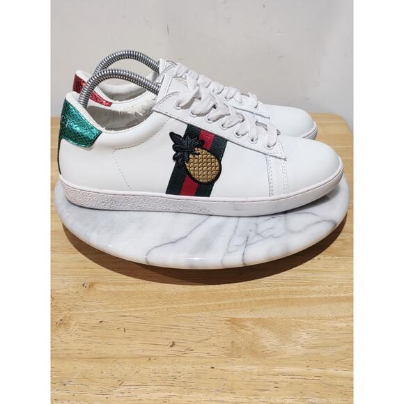 Ace Sneakers Lady Bug Pineapple White Sz 8 - Picture 3 of 10